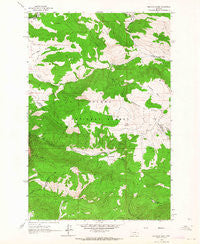 Snedaker Basin Montana Historical topographic map, 1:24000 scale, 7.5 X 7.5 Minute, Year 1962