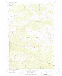 Snedaker Basin Montana Historical topographic map, 1:24000 scale, 7.5 X 7.5 Minute, Year 1962