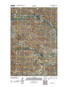 Snoose Creek Montana Historical topographic map, 1:24000 scale, 7.5 X 7.5 Minute, Year 2011