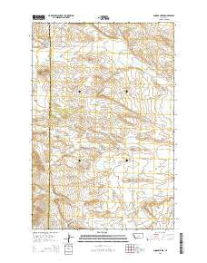 Snoose Creek Montana Current topographic map, 1:24000 scale, 7.5 X 7.5 Minute, Year 2014