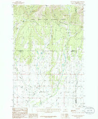 Snow Saucer Coulee Montana Historical topographic map, 1:24000 scale, 7.5 X 7.5 Minute, Year 1986