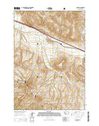Snowline Montana Current topographic map, 1:24000 scale, 7.5 X 7.5 Minute, Year 2014