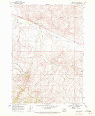 Snowline Montana Historical topographic map, 1:24000 scale, 7.5 X 7.5 Minute, Year 1968