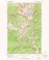 Snowshoe Peak Montana Historical topographic map, 1:24000 scale, 7.5 X 7.5 Minute, Year 1966