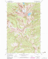 Snowshoe Peak Montana Historical topographic map, 1:24000 scale, 7.5 X 7.5 Minute, Year 1966