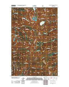 Snowshoe Peak Montana Historical topographic map, 1:24000 scale, 7.5 X 7.5 Minute, Year 2011