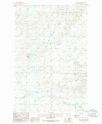Soap Creek Montana Historical topographic map, 1:24000 scale, 7.5 X 7.5 Minute, Year 1985