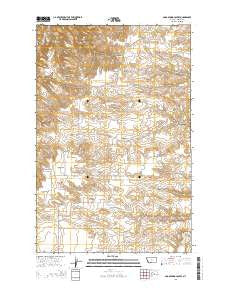 Soda Spring Coulee Montana Current topographic map, 1:24000 scale, 7.5 X 7.5 Minute, Year 2014