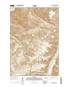 Soda Springs NW Montana Current topographic map, 1:24000 scale, 7.5 X 7.5 Minute, Year 2014