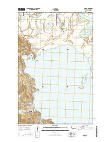 Somers Montana Current topographic map, 1:24000 scale, 7.5 X 7.5 Minute, Year 2014