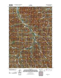 Sonnette Montana Historical topographic map, 1:24000 scale, 7.5 X 7.5 Minute, Year 2011