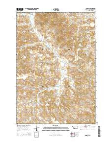 Sonnette Montana Current topographic map, 1:24000 scale, 7.5 X 7.5 Minute, Year 2014