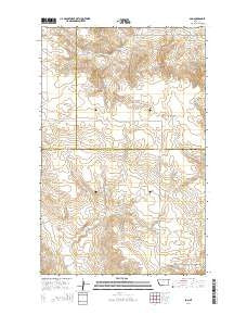 Soo Montana Current topographic map, 1:24000 scale, 7.5 X 7.5 Minute, Year 2014