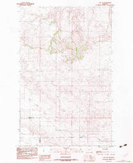 Soo NW Montana Historical topographic map, 1:24000 scale, 7.5 X 7.5 Minute, Year 1983