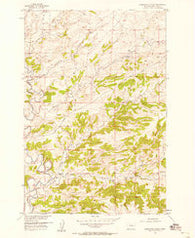 Sourdough School Montana Historical topographic map, 1:24000 scale, 7.5 X 7.5 Minute, Year 1957