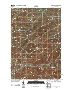 Sourdough School Montana Historical topographic map, 1:24000 scale, 7.5 X 7.5 Minute, Year 2011