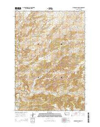 Sourdough School Montana Current topographic map, 1:24000 scale, 7.5 X 7.5 Minute, Year 2014