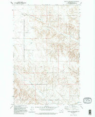 South of Four Buttes Montana Historical topographic map, 1:24000 scale, 7.5 X 7.5 Minute, Year 1973