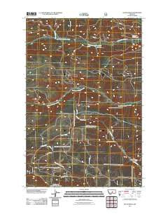 South Bench Montana Historical topographic map, 1:24000 scale, 7.5 X 7.5 Minute, Year 2011