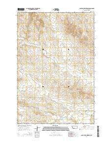 South Fork Reservoir Montana Current topographic map, 1:24000 scale, 7.5 X 7.5 Minute, Year 2014