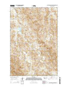 South Sandstone Reservoir Montana Current topographic map, 1:24000 scale, 7.5 X 7.5 Minute, Year 2014