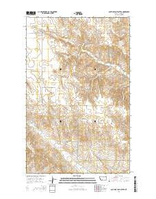 South of Four Buttes Montana Current topographic map, 1:24000 scale, 7.5 X 7.5 Minute, Year 2014