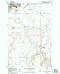 Southeast Great Falls Montana Historical topographic map, 1:24000 scale, 7.5 X 7.5 Minute, Year 1965