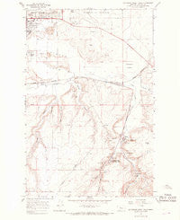 Southeast Great Falls Montana Historical topographic map, 1:24000 scale, 7.5 X 7.5 Minute, Year 1965