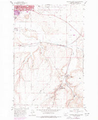 Southeast Great Falls Montana Historical topographic map, 1:24000 scale, 7.5 X 7.5 Minute, Year 1965