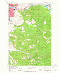 Southeast Missoula Montana Historical topographic map, 1:24000 scale, 7.5 X 7.5 Minute, Year 1964