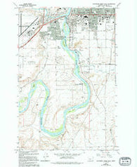 Southwest Great Falls Montana Historical topographic map, 1:24000 scale, 7.5 X 7.5 Minute, Year 1965