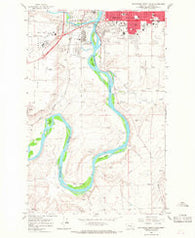 Southwest Great Falls Montana Historical topographic map, 1:24000 scale, 7.5 X 7.5 Minute, Year 1965