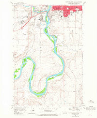 Southwest Great Falls Montana Historical topographic map, 1:24000 scale, 7.5 X 7.5 Minute, Year 1965