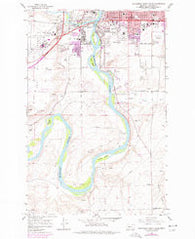Southwest Great Falls Montana Historical topographic map, 1:24000 scale, 7.5 X 7.5 Minute, Year 1965