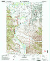 Southwest Missoula Montana Historical topographic map, 1:24000 scale, 7.5 X 7.5 Minute, Year 1999