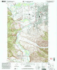 Southwest Missoula Montana Historical topographic map, 1:24000 scale, 7.5 X 7.5 Minute, Year 1999