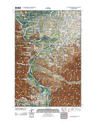 Southwest Missoula Montana Historical topographic map, 1:24000 scale, 7.5 X 7.5 Minute, Year 2011