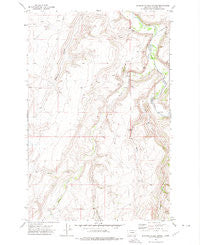 Spanish Coulee School Montana Historical topographic map, 1:24000 scale, 7.5 X 7.5 Minute, Year 1971