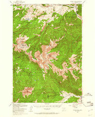 Spanish Peaks Montana Historical topographic map, 1:62500 scale, 15 X 15 Minute, Year 1950