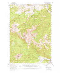 Spanish Peaks Montana Historical topographic map, 1:62500 scale, 15 X 15 Minute, Year 1950