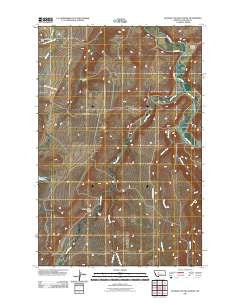 Spanish Coulee School Montana Historical topographic map, 1:24000 scale, 7.5 X 7.5 Minute, Year 2011