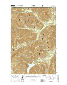 Spar Lake Montana Current topographic map, 1:24000 scale, 7.5 X 7.5 Minute, Year 2014