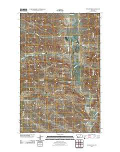 Spencer Point Montana Historical topographic map, 1:24000 scale, 7.5 X 7.5 Minute, Year 2011