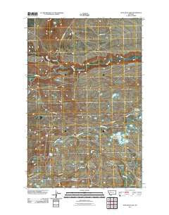 Split Rock Lake Montana Historical topographic map, 1:24000 scale, 7.5 X 7.5 Minute, Year 2011