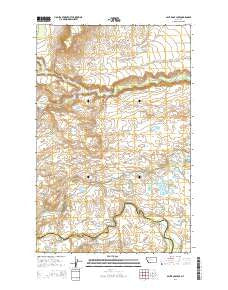 Split Rock Lake Montana Current topographic map, 1:24000 scale, 7.5 X 7.5 Minute, Year 2014