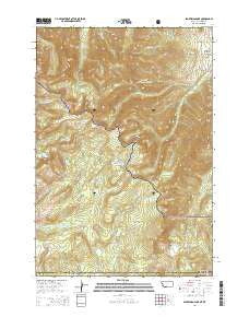 Sportsman Lake Montana Current topographic map, 1:24000 scale, 7.5 X 7.5 Minute, Year 2014