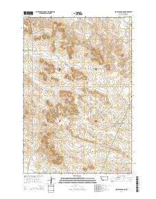 Sportsman Pond Montana Current topographic map, 1:24000 scale, 7.5 X 7.5 Minute, Year 2014