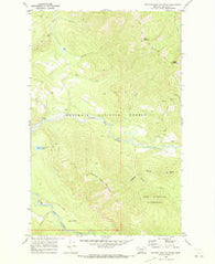 Spotted Bear Mountain Montana Historical topographic map, 1:24000 scale, 7.5 X 7.5 Minute, Year 1970