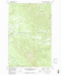 Spotted Bear Mountain Montana Historical topographic map, 1:24000 scale, 7.5 X 7.5 Minute, Year 1970