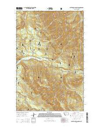 Spotted Bear Mountain Montana Current topographic map, 1:24000 scale, 7.5 X 7.5 Minute, Year 2014
